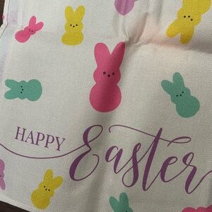 New Happy Easter Bunny Print Table runner colorful peeps party 4 Available